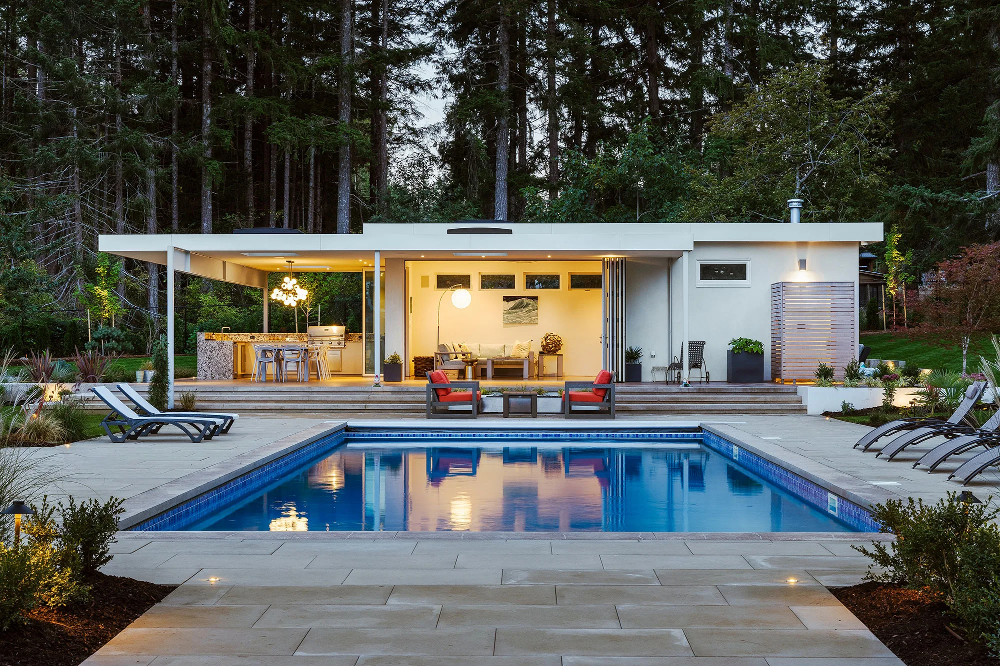 Luxury Pool House Design
