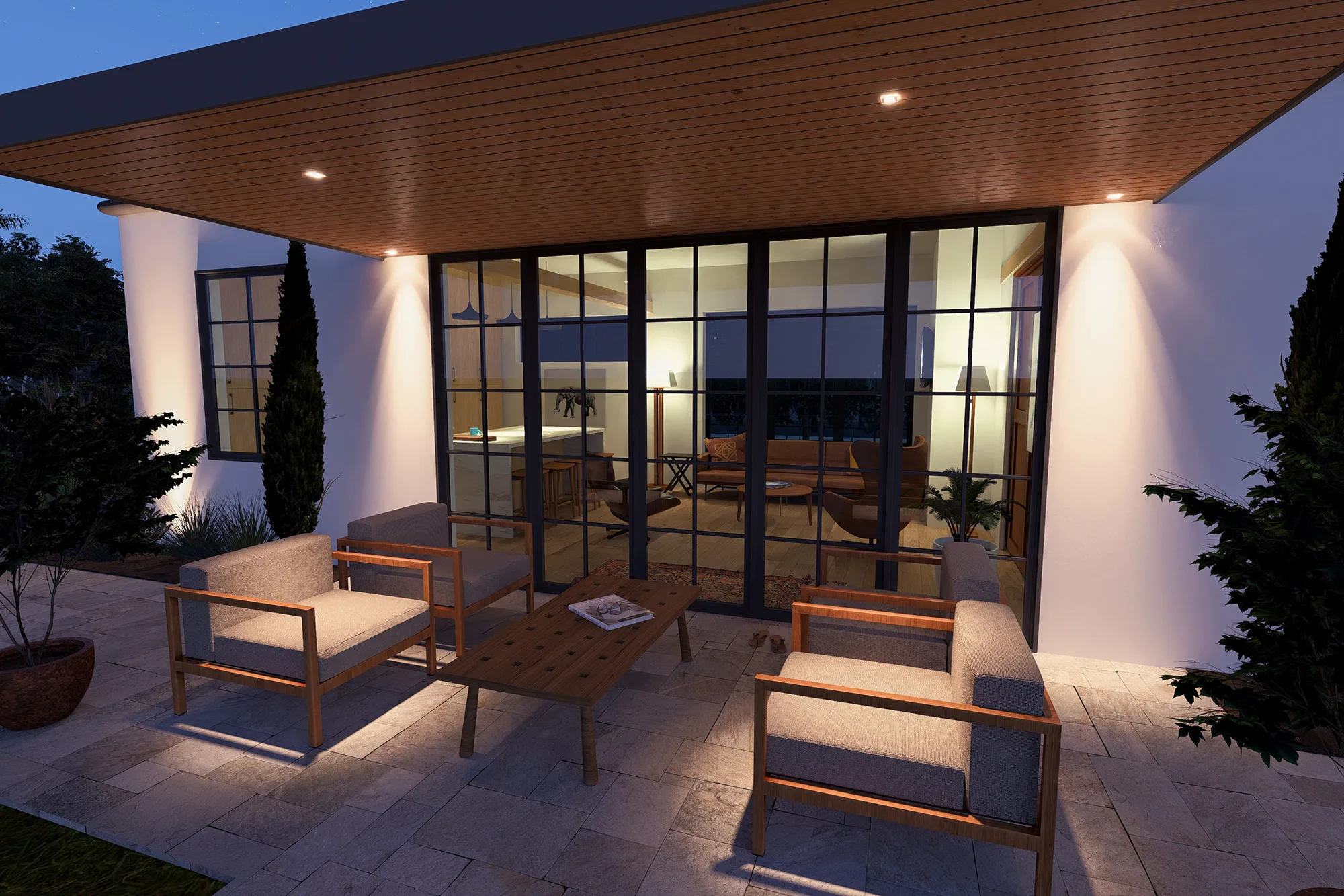 Backyard-ADU addition - Wayne Truax Designs Outdoor covered space
