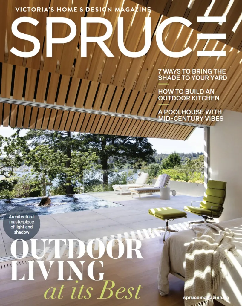 Spruce Magazine Front page - Wayne Truax Designs - Wayne Truax Designs Pool Party feature article Spruce Magazine